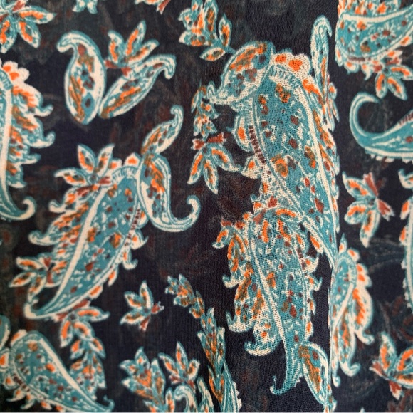 ZARA PAISLEY GREEN LONG SLEEVED BODYSUIT - Picture 7 of 10